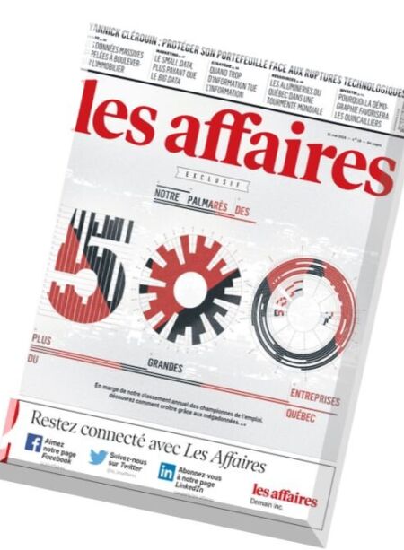 Les Affaires – 21 Mai 2016 Cover