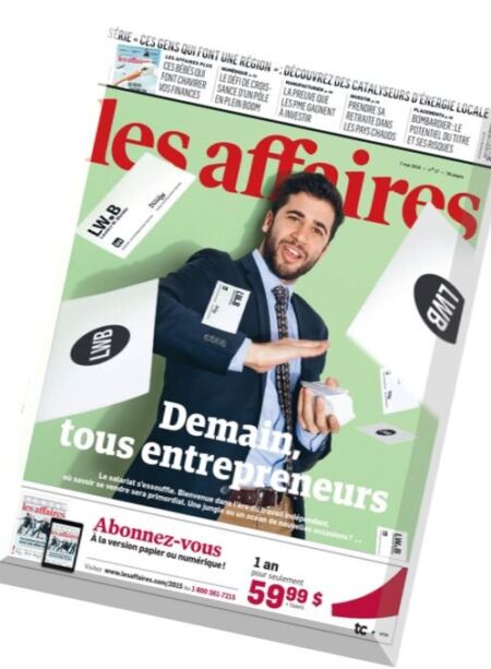 Les Affaires – 7 Mai 2016 Cover