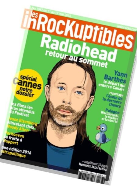 Les Inrockuptibles – 11 au 17 Mai 2016 Cover