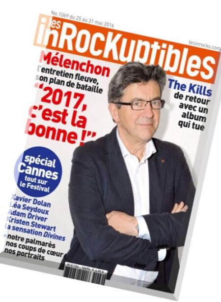 Les Inrockuptibles – 25 au 31 Mai 2016 Cover