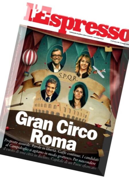 L’Espresso – 19 Maggio 2016 Cover