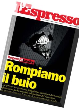 L’Espresso – 26 Maggio 2016