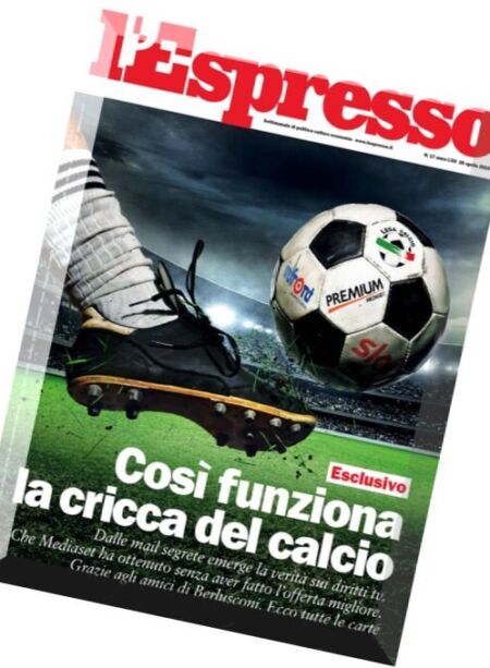 L’Espresso – 28 Aprile 2016 Cover