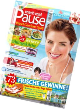 Mach mal Pause – 25 Mai 2016