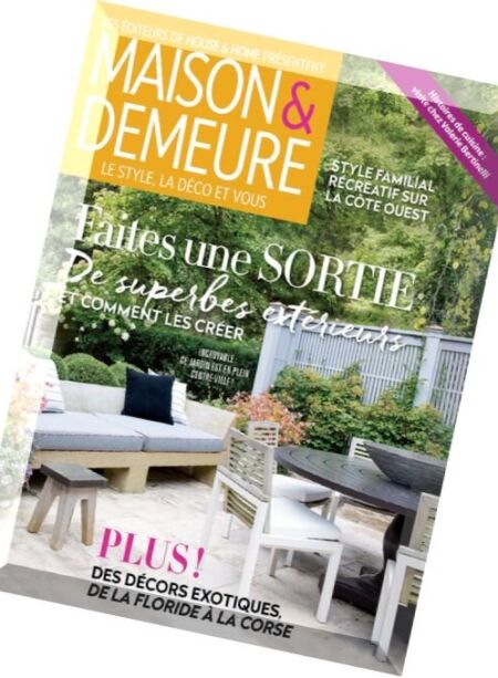 Maison & Demeure – Mai 2016 Cover