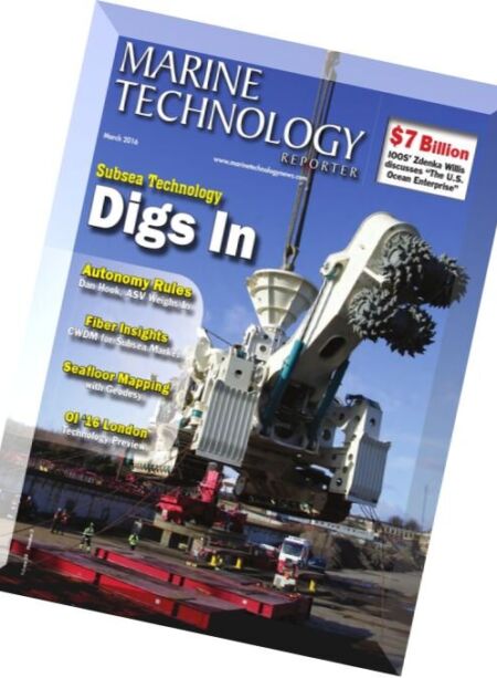 Marine Technology Reporter – March 2016 Cover
