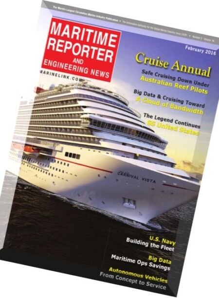 Maritime Reporter – February 2016 Cover
