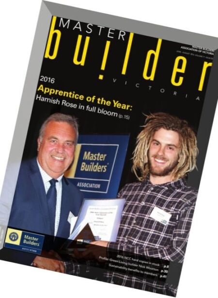 Master Builder Victoria – June-August 2016 Cover