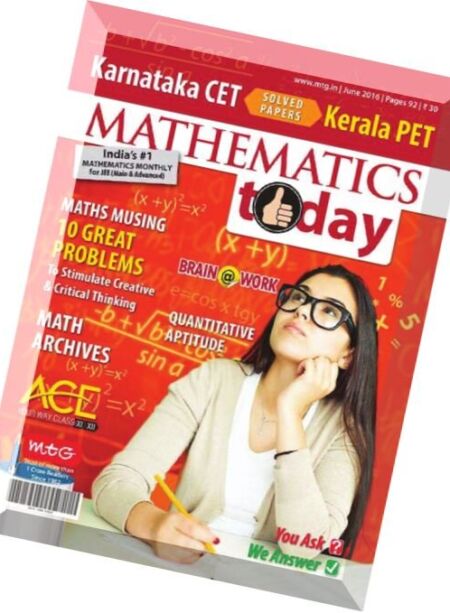 Mathematics Today – June 2016 Cover
