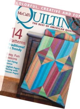 McCall’s Quilting – May-June 2016