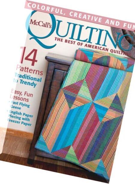 McCall’s Quilting – May-June 2016 Cover