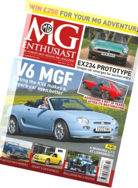 MG Enthusiast – July 2016 Cover