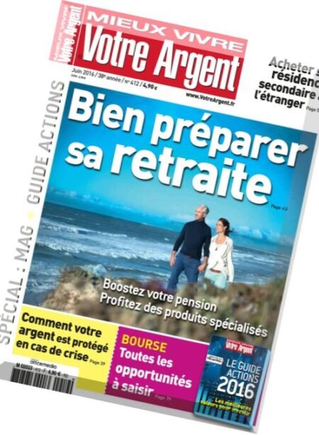 Mieux Vivre Votre Argent – Juin 2016 Cover