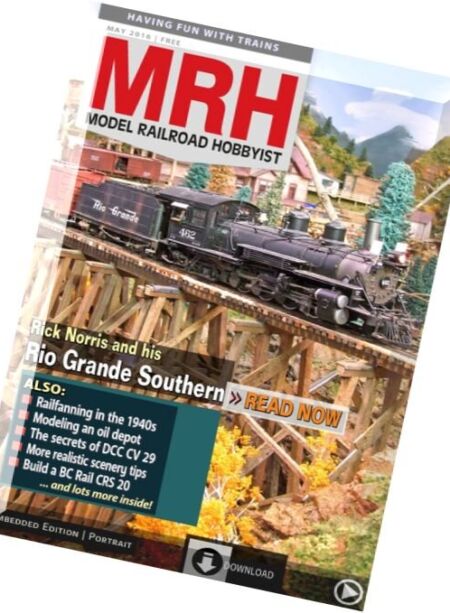 Model Railroad Hobbyist – May 2016 Cover