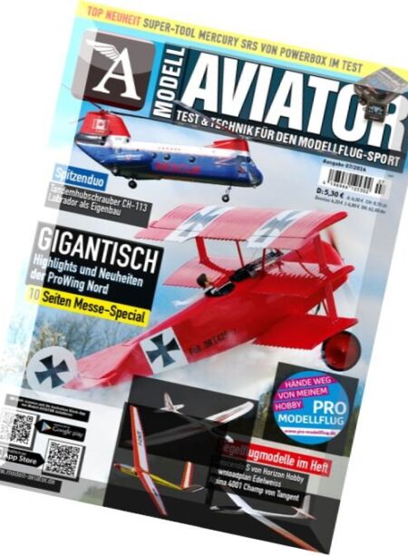 Modell Aviator – Juli 2016 Cover