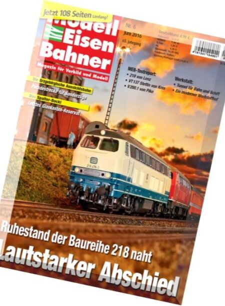 ModellEisenBahner – Juni 2016 Cover