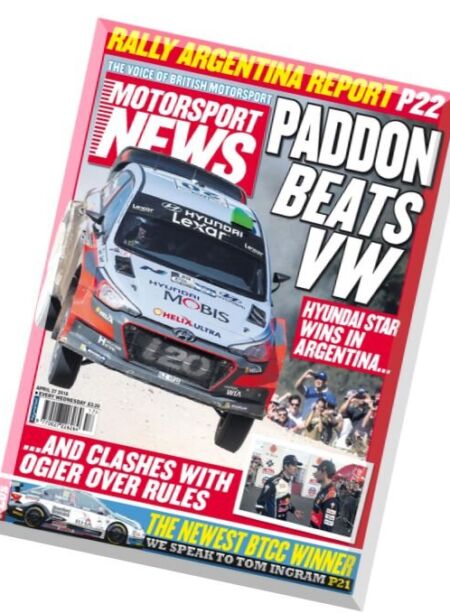 Motorsport News – 27 April 2016 Cover
