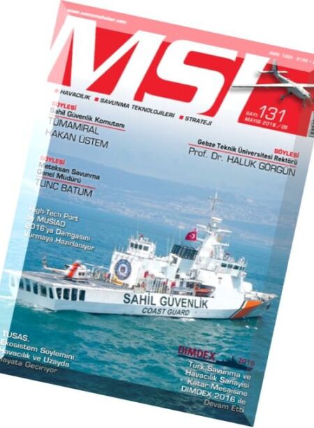 MSI Dergisi – Mayis 2016 Cover