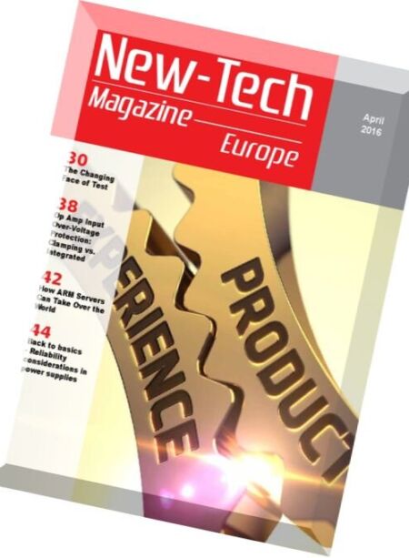 New-Tech Europe Magazine – April 2016 Cover