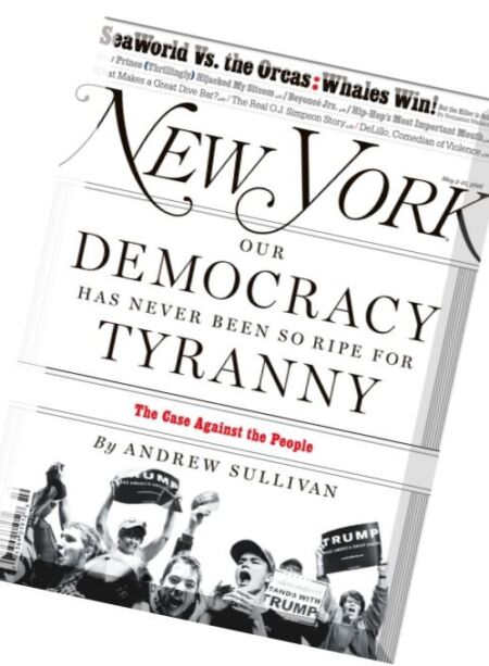 New York Magazine – 2 May 2016 Cover