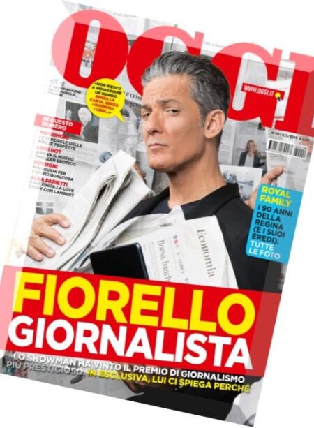 Oggi – 4 Maggio 2016 Cover