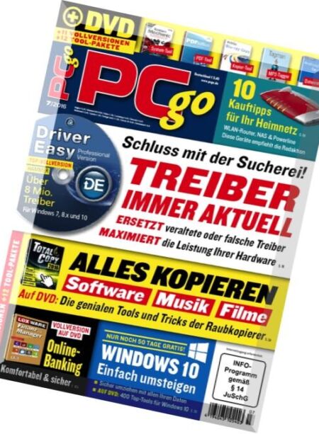 PC Go Magazin – Juli 2016 Cover