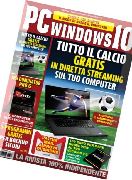 PC Windows 10 – Maggio 2016 Cover