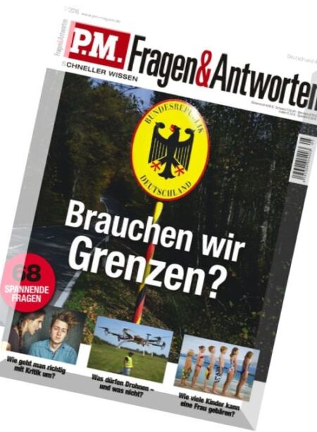 PM Fragen und Antworten – Mai 2016 Cover