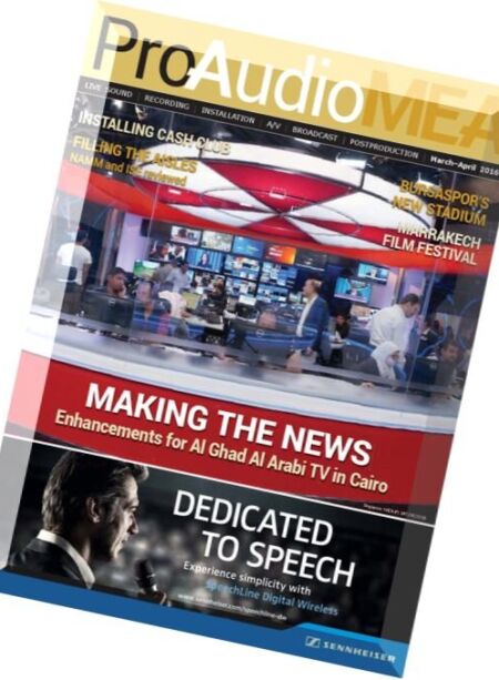 Pro Audio Middle East – March-April 2016 Cover