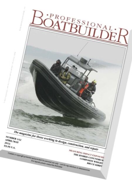 Professional BoatBuilder – April-May 2013 Cover