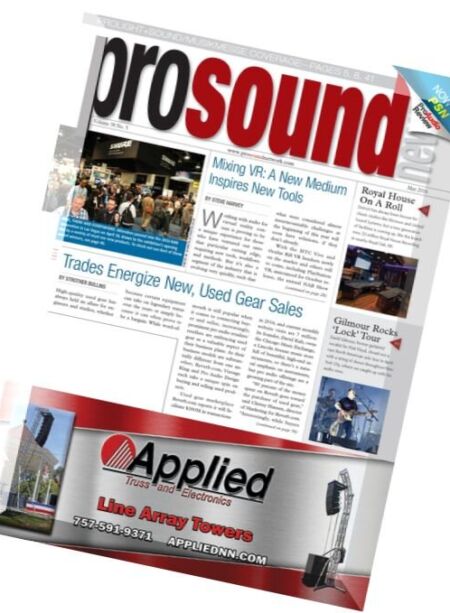ProSound News – May 2016 Cover
