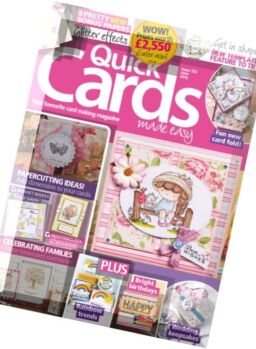 Quick Cards Made Easy – June 2016