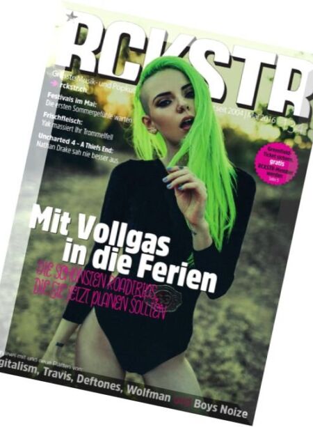RCKSTR Magazine – Mai 2016 Cover