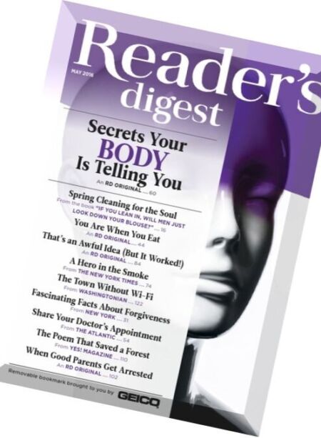 Reader’s Digest USA – May 2016 Cover