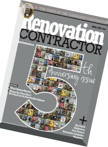 Renovation Contractor – April-May 2016 Cover