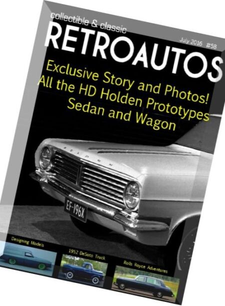 RetroAutos – July 2016 Cover