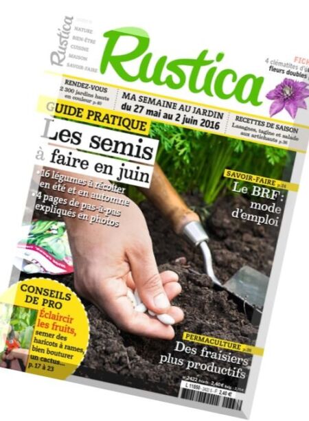 Rustica – 27 Mai au 2 Juin 2016 Cover