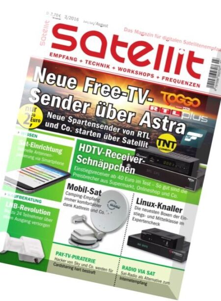 Satellit – Juni-August 2016 Cover
