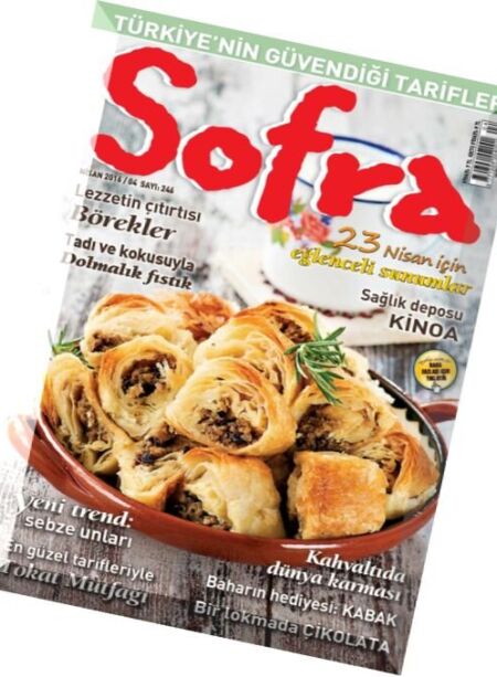 Sofra – Nisan 2016 Cover