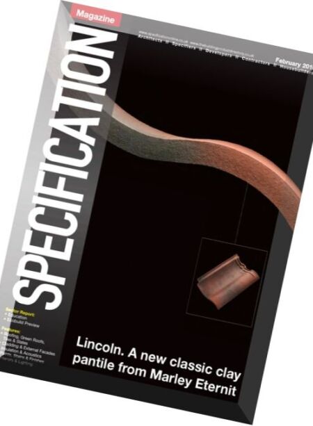 Specification Magazine – February 2016 Cover
