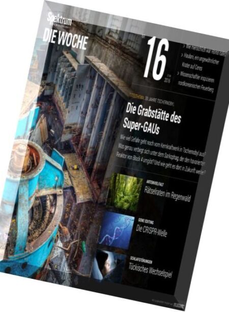Spektrum Die Woche – 21 April 2016 Cover