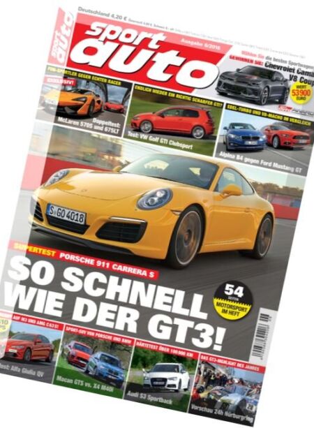 sport auto – Nr.6, 2016 Cover