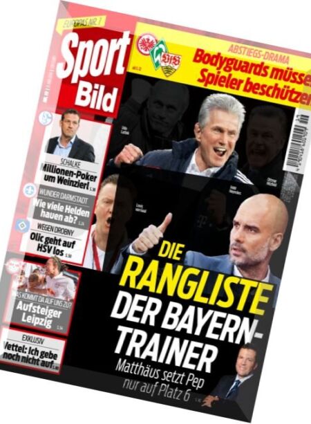 Sport Bild – 11 Mai 2016 Cover