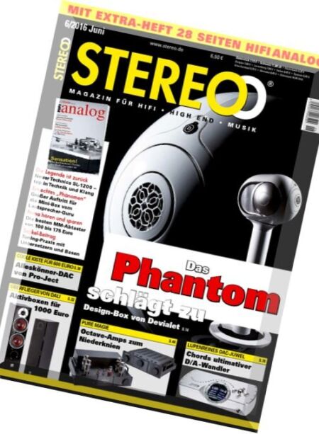 Stereo Magazin – Juni 2016 Cover