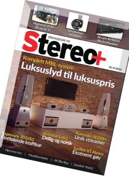 Stereo+ – Nr.4, 2016 Cover