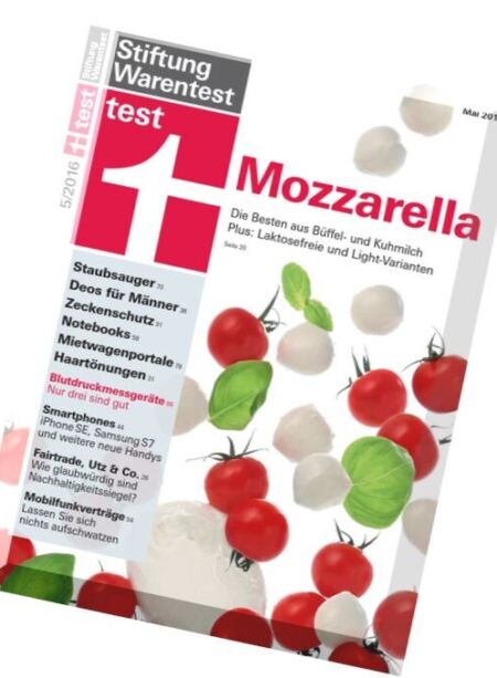 Stiftung Warentest – Mai 2016 Cover