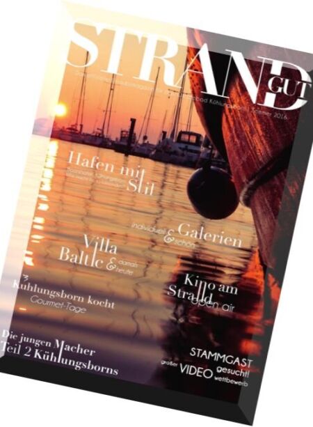 Strandgut Magasin – Sommer 2016 Cover