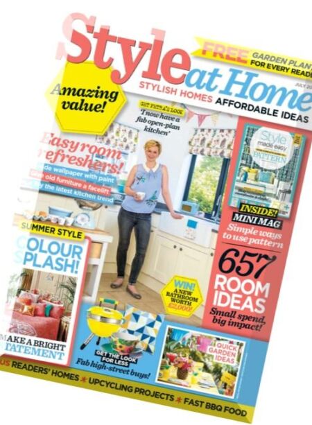 Style at Home UK – July 2016 Cover