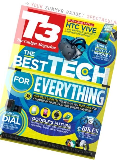 T3 UK – July 2016 Cover