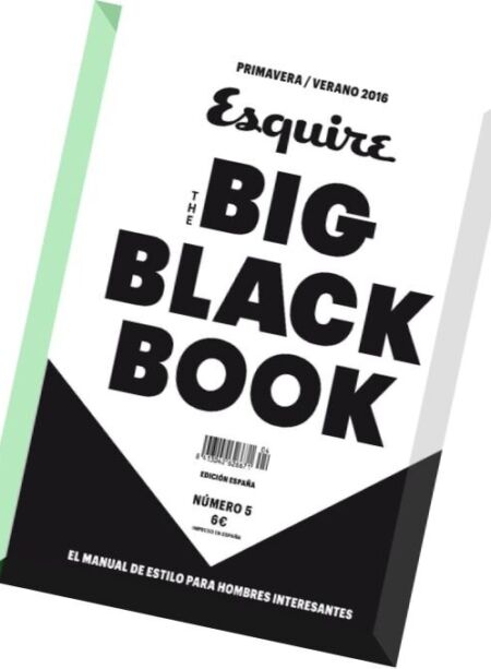 The Big Black Book Spain – Spring-Summer 2016 Cover